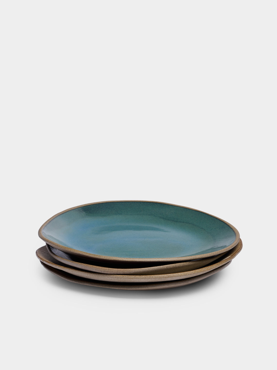 Hana Karim Studio - Hand-Built Ceramic Dinner Plates – 9in/23cm (Set of 4) - Multiple - ABASK