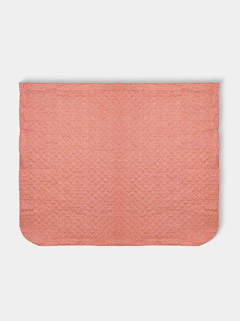 Loretta Caponi - Floral Cotton Eiderdown Quilt (118in/3m) - Red - ABASK - 