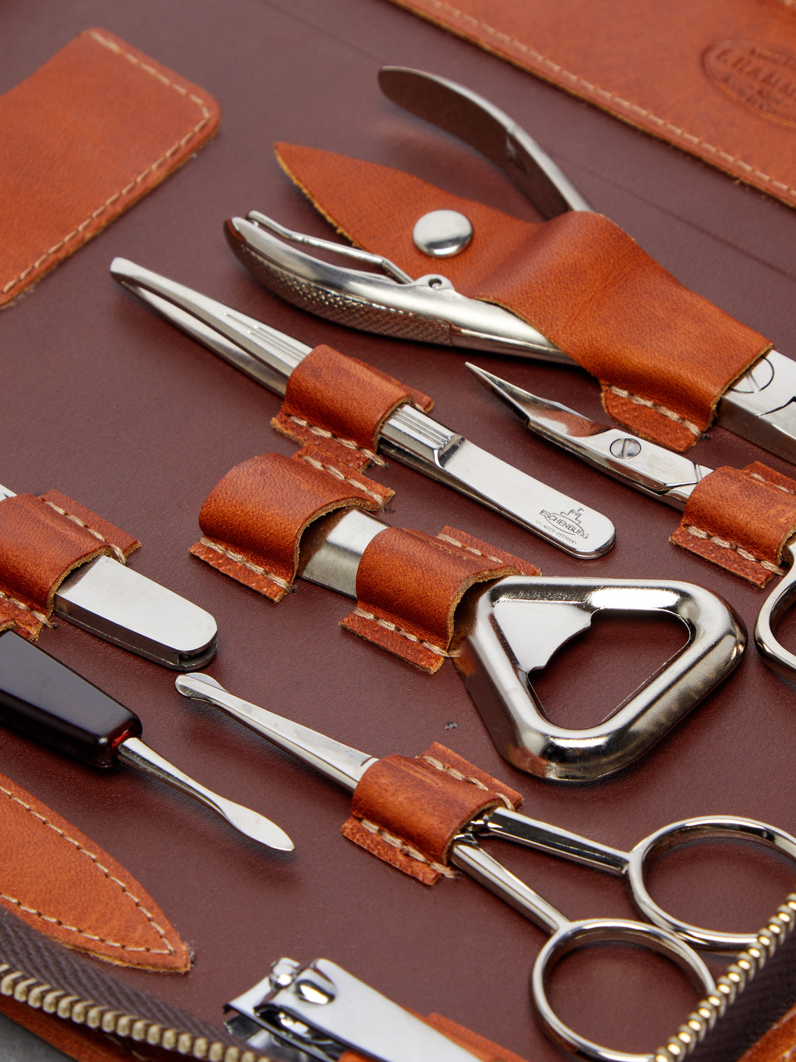 Leather Large Grooming and Manicure Set
