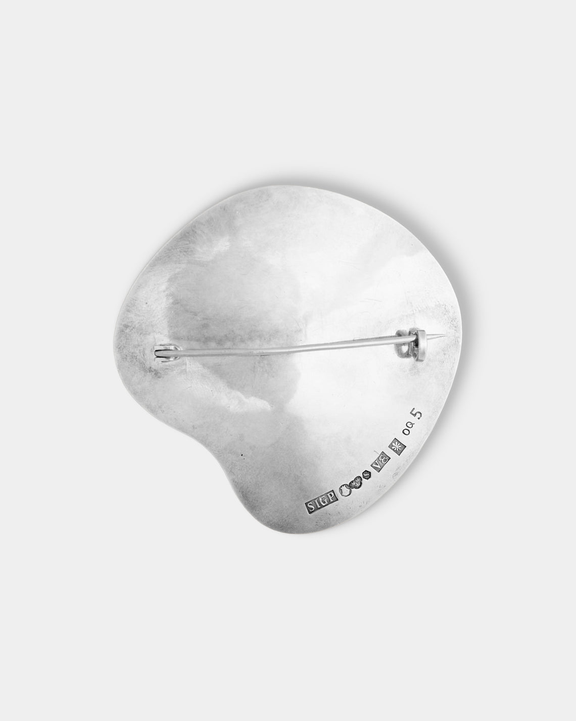 Mahnaz Collection - Women's Vintage 1947 Sigurd Persson Swedish Early Sterling Silver Brooch - Silver - ABASK