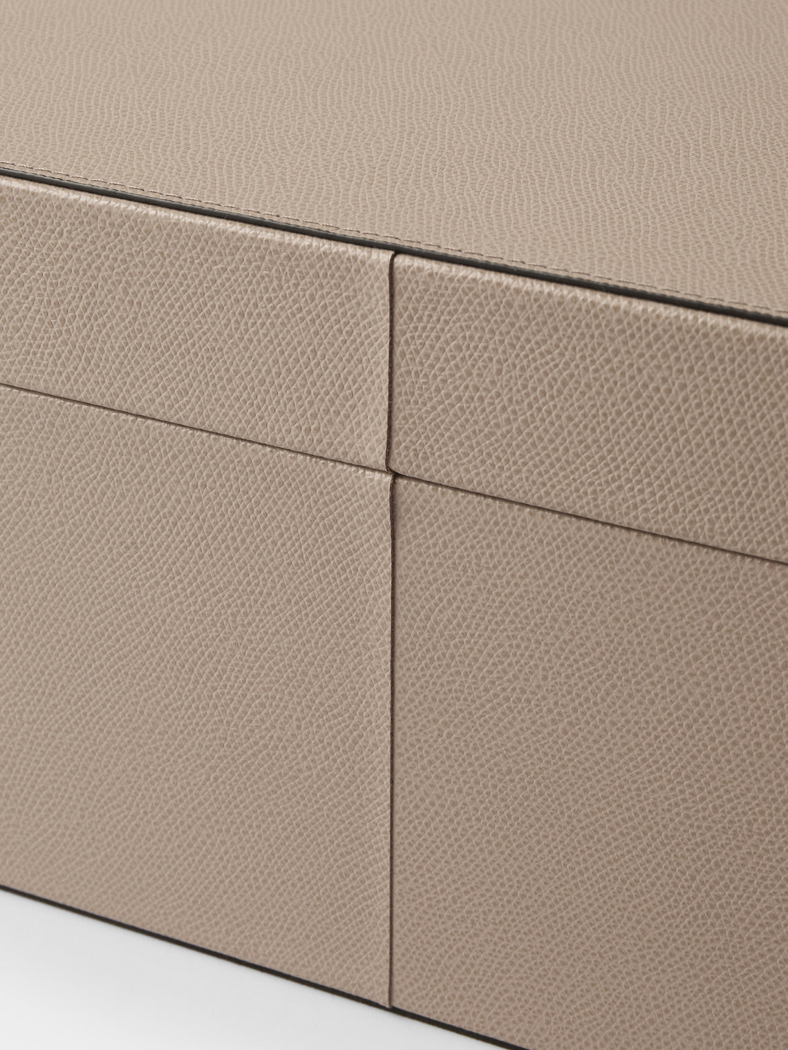 Pinetti - Avio Leather Small Storage Box - Taupe - ABASK