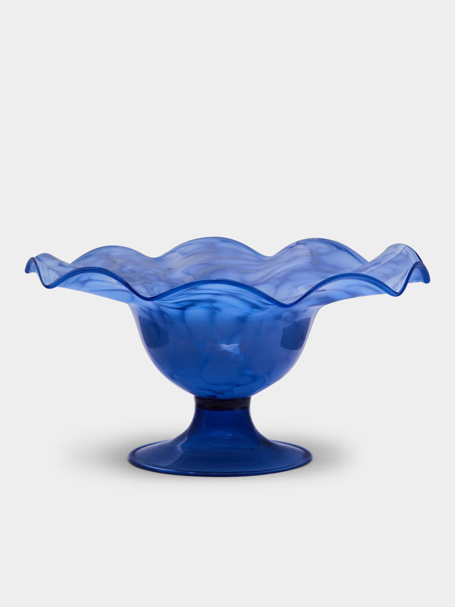 Antique and Vintage - 1920s Fratelli Toso Murano Glass Footed Bowl -  - ABASK - 