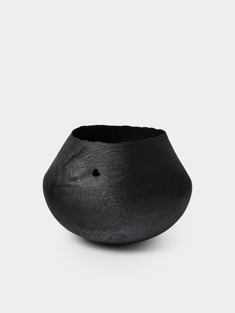 Friedemann Buehler - Hand-Turned Blackened Oak Bowl - Black - ABASK - 