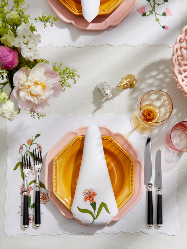 Maison Pichon Uzès - Louis XVI Hand-Glazed Ceramic Side Plates (Set of 4) -  - ABASK