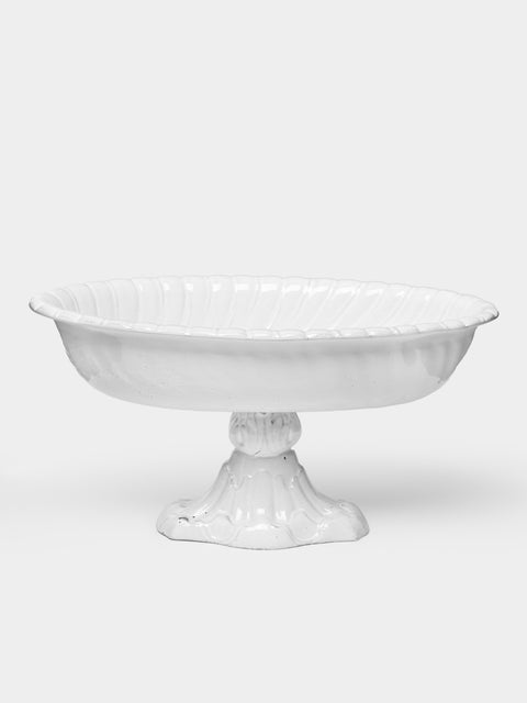 Astier de Villatte - Peggy Hand-Glazed Ceramic Raised Oval Platter -  - ABASK - 