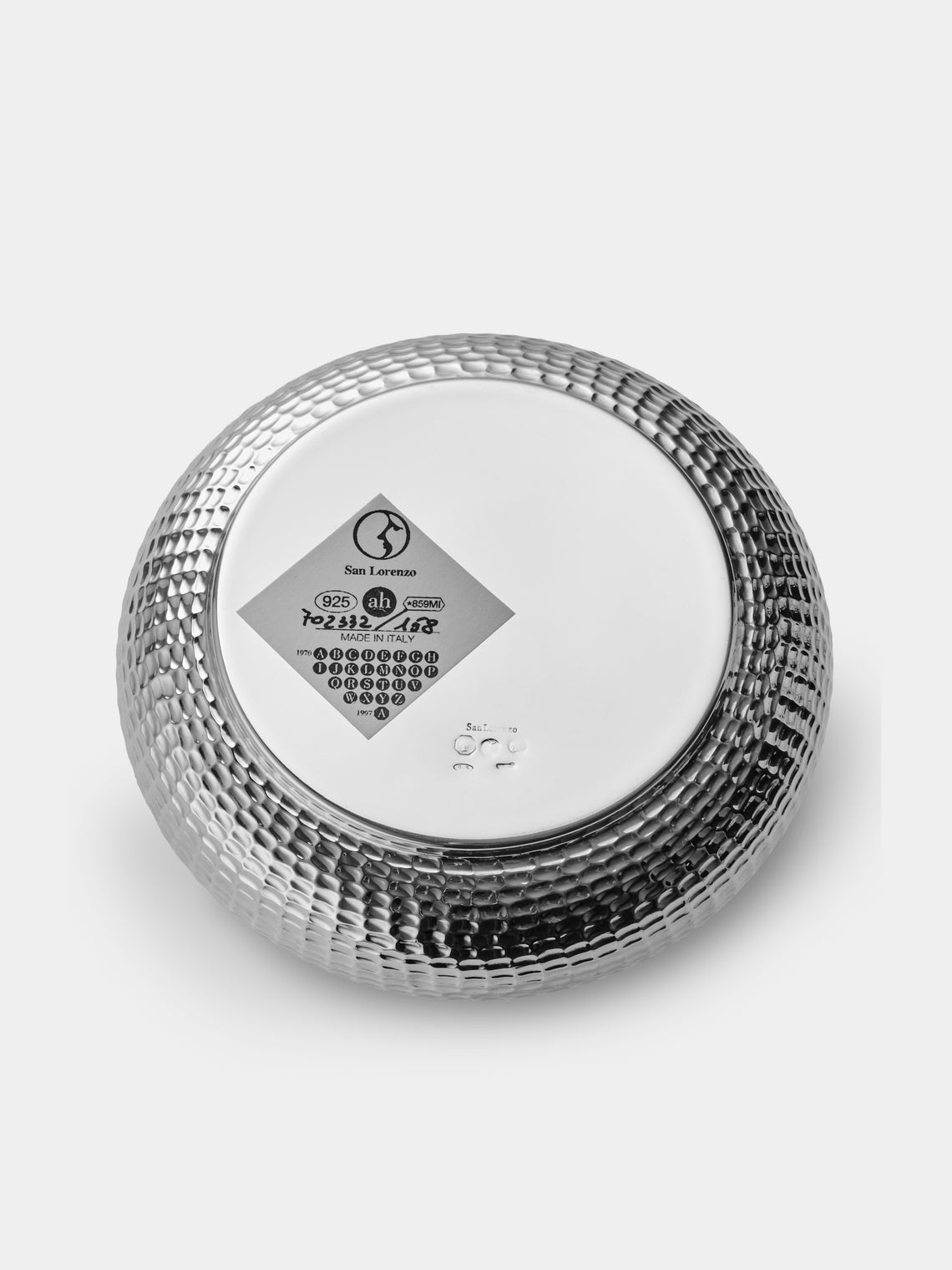 San Lorenzo - 1971 Franco Albini and Franca Helg Pannocchia Sterling Silver Saucer Bowl - Silver - ABASK