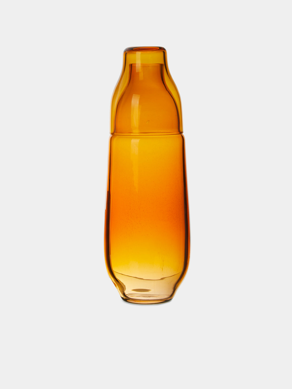 Kickie Chudikova - Danube Hand-Blown Murano Glass Carafe & Glass - Yellow - ABASK