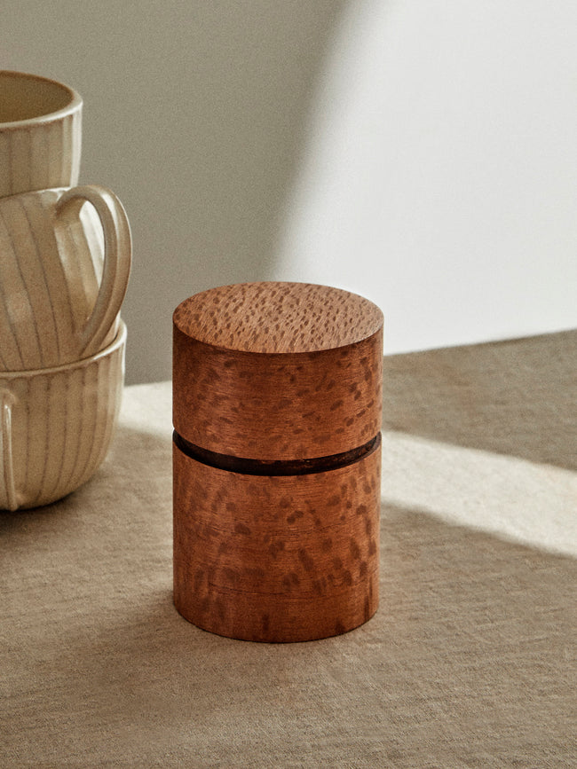 Denshiro - Signature Beeswax-Finish Cherry Bark Tea Canister - Brown - ABASK