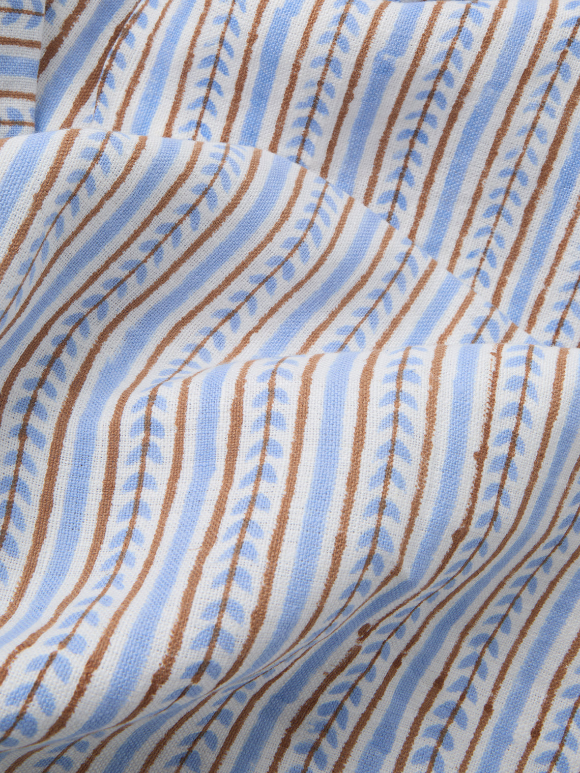 Chamois - | Set of 4 | Block-Printed Linen Napkins - Blue - ABASK