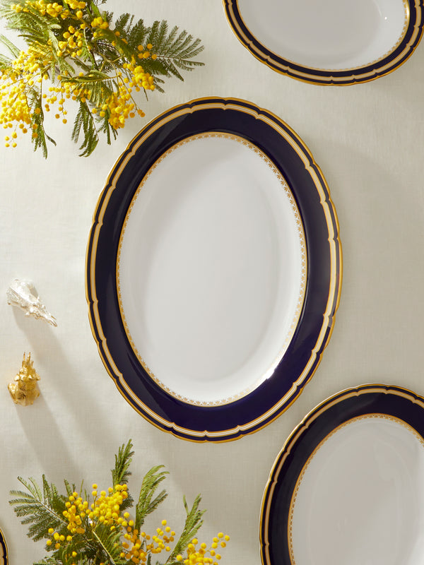 Royal Crown Derby - Ashbourne Bone China Oval Serving Platter -  - ABASK