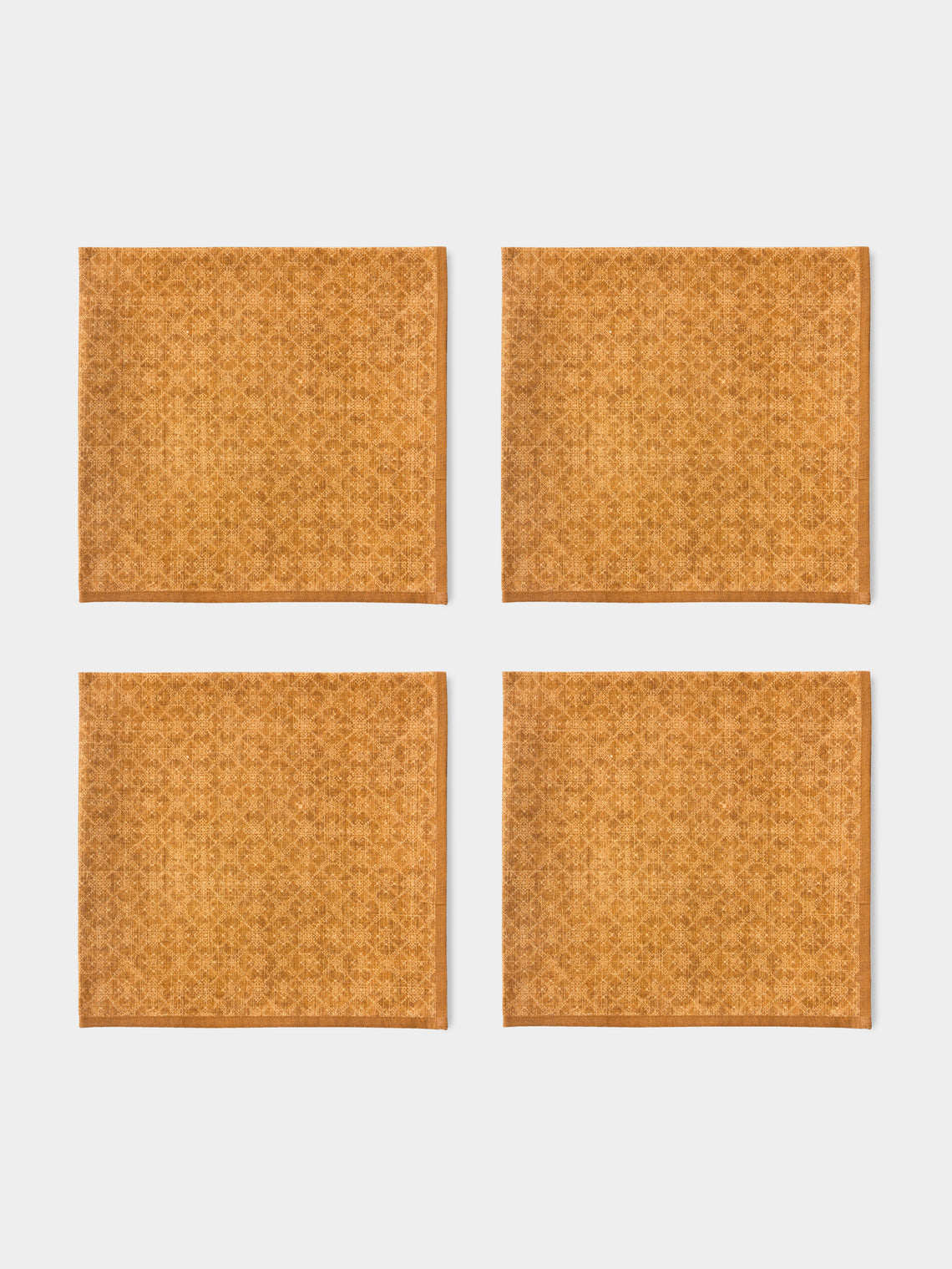 D'Ascoli - | Set of 4 | Evora Printed Cotton Napkins - Multiple - ABASK - 