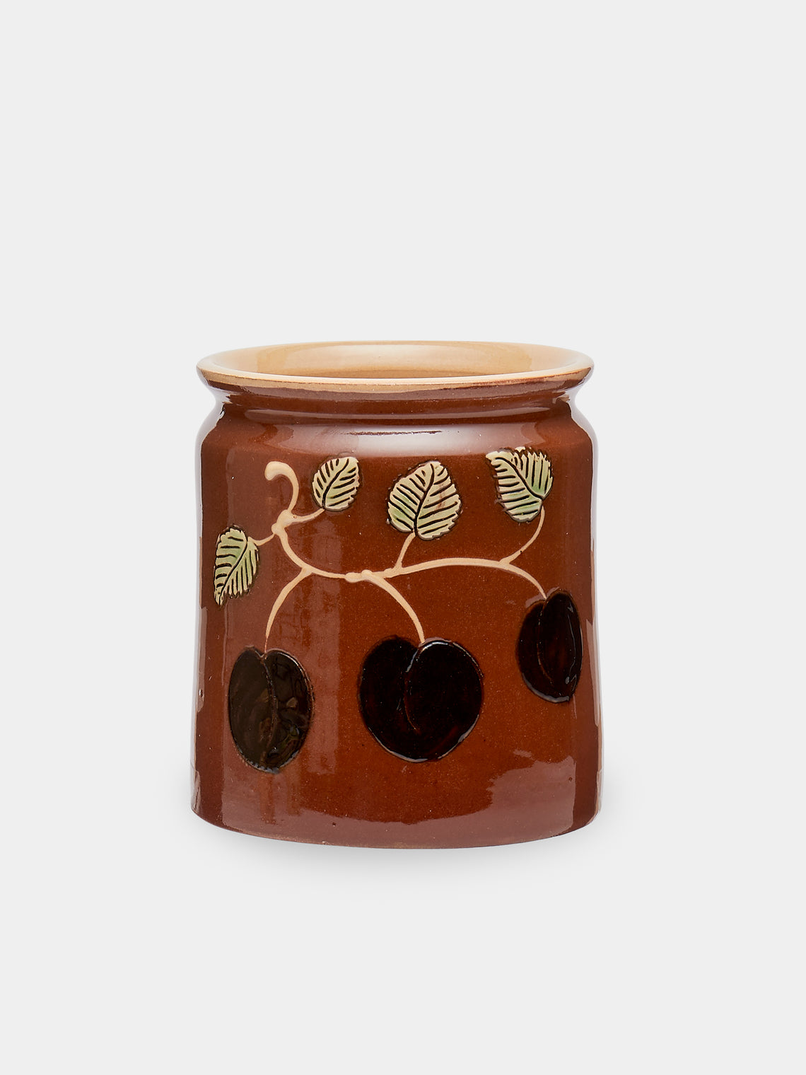 Poterie d’Évires - Berries Hand-Painted Ceramic Confiture Pots (Set of 3) - Multiple - ABASK