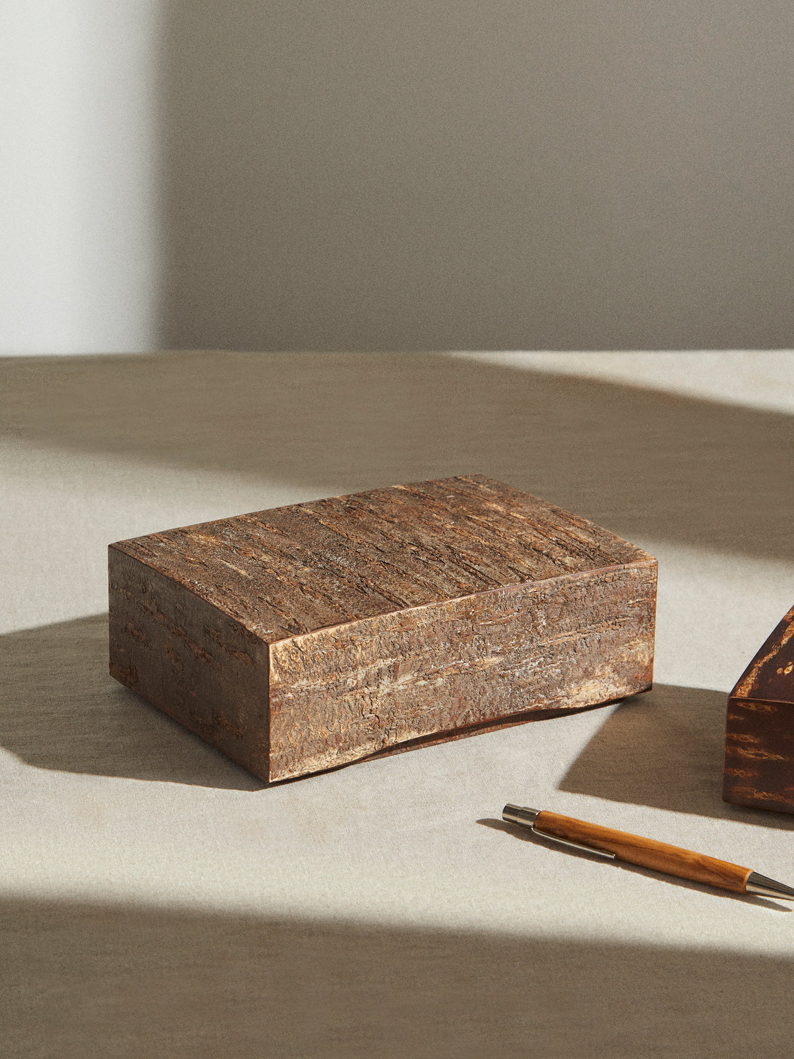 Denshiro - Cherry Bark Storage Box - Brown - ABASK