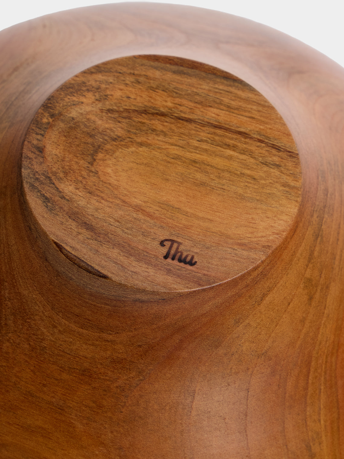 Thursday Furniture - Hand-Turned Cherry Footed Bowl - Brown - ABASK