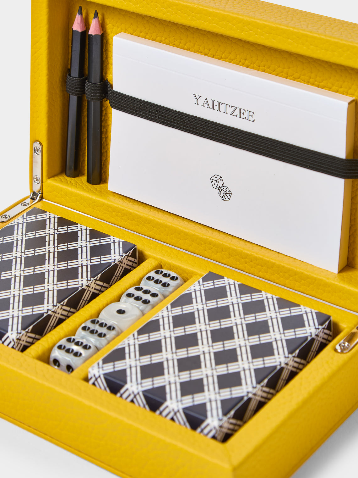 Belotier - Leather Playing Cards Box - Yellow - ABASK