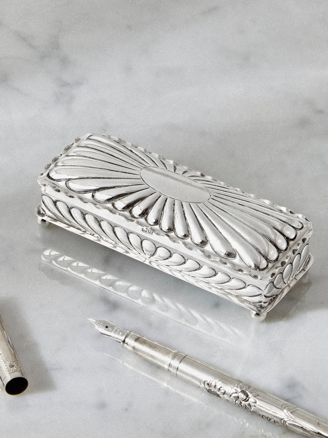 Antique and Vintage - 1894 Small Sterling Box - Silver - ABASK