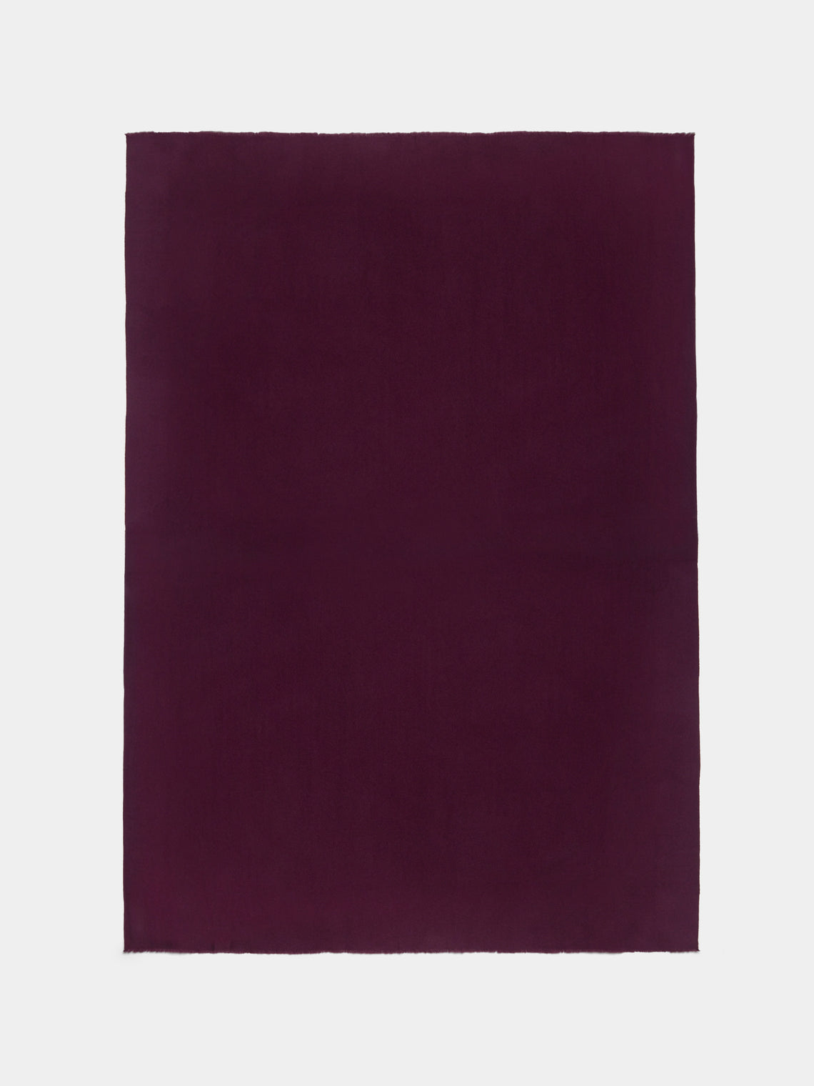 Denis Colomb - Cashmere Travel Blanket (78.5in/2m) - Burgundy - ABASK