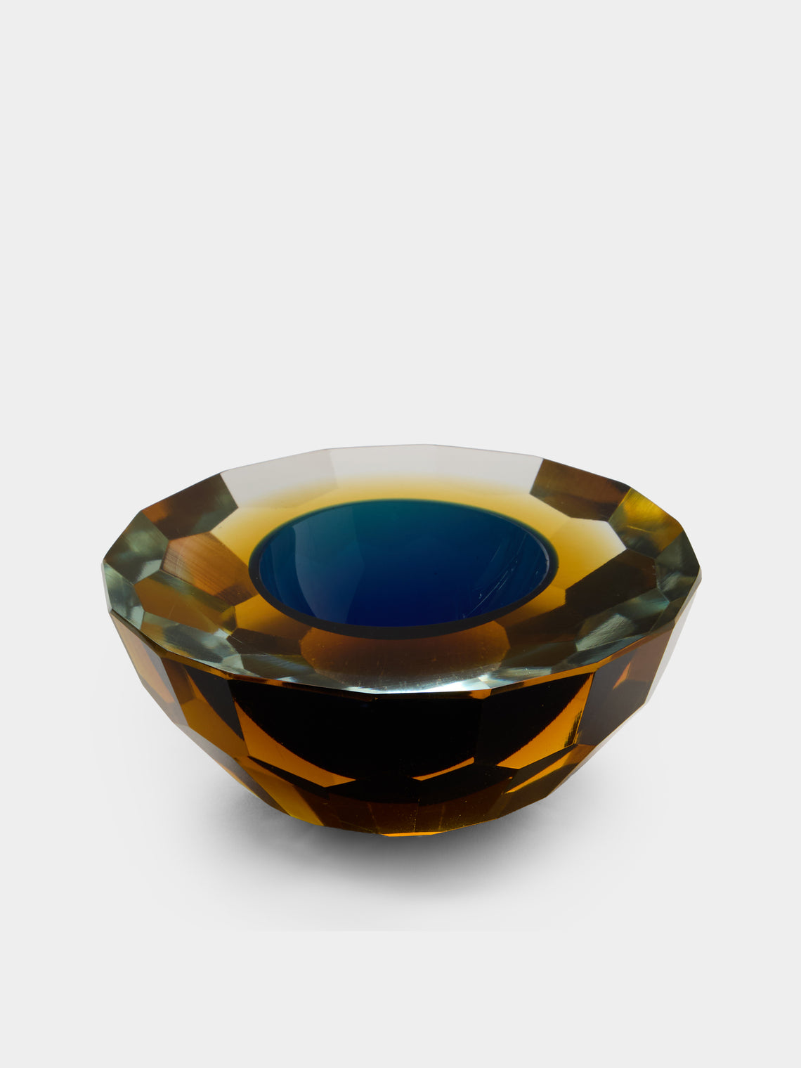 Antique and Vintage - 1970s Murano Glass Ashtray - Blue - ABASK - 