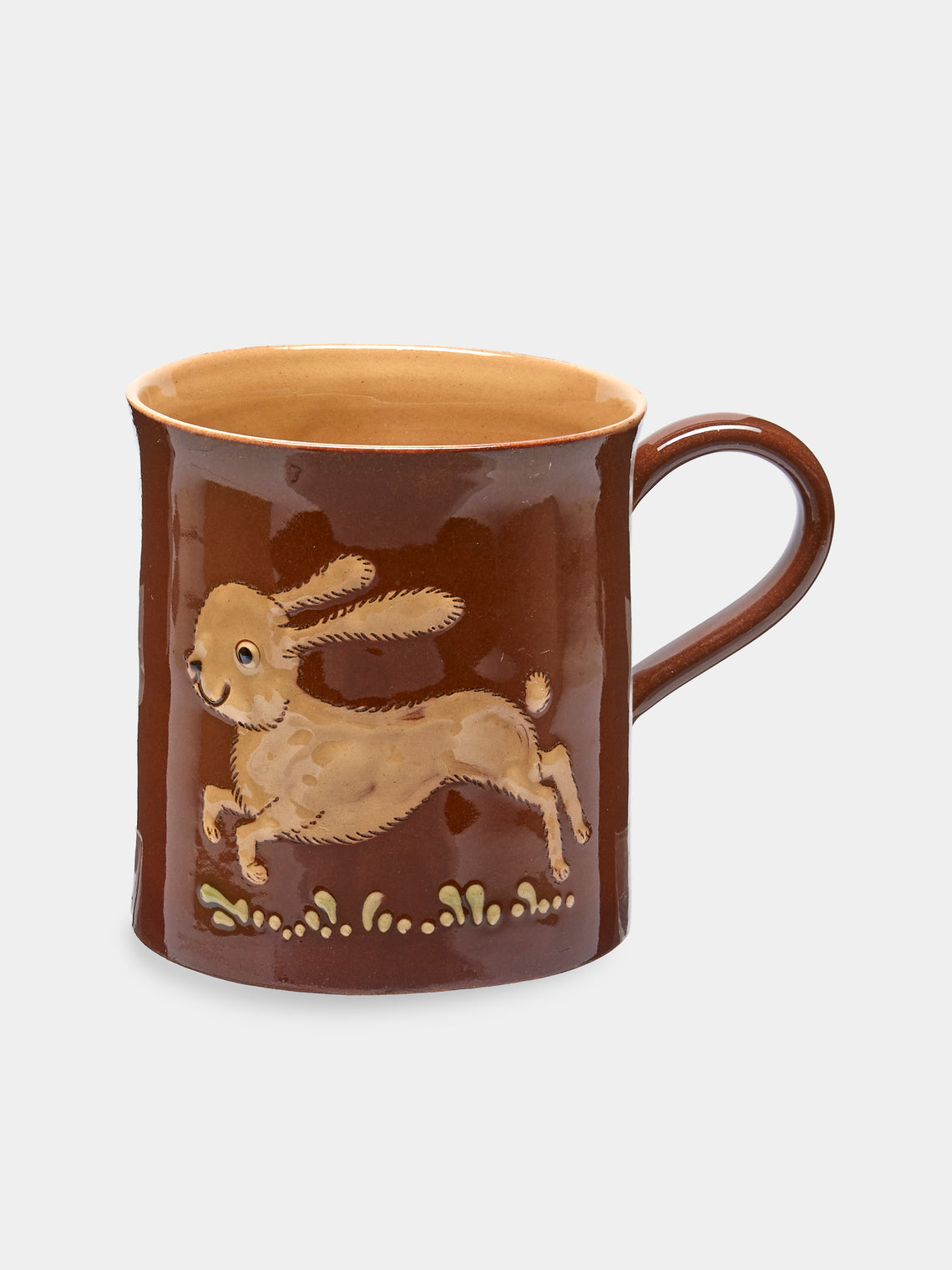 Poterie d’Évires - Animals Hand-Painted Ceramic Mugs (Set of 6) - Light brown - ABASK