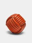 Giobagnara - Nodo Leather Doorstop - Orange - ABASK - 
