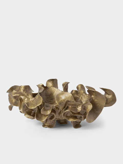 Viya - Saffron Brass Bowl - Brass - ABASK - 