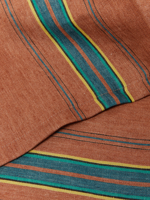 Libeco - Ontario Stripe Belgian Linen Rectangular Tablecloth -  - ABASK