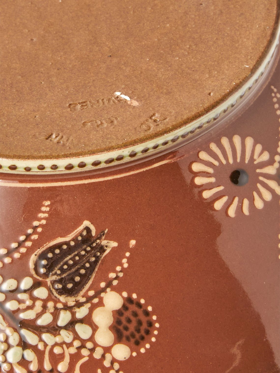 Poterie d’Évires - Flowers Hand-Painted Ceramic Soup Tureen - Light Brown - ABASK