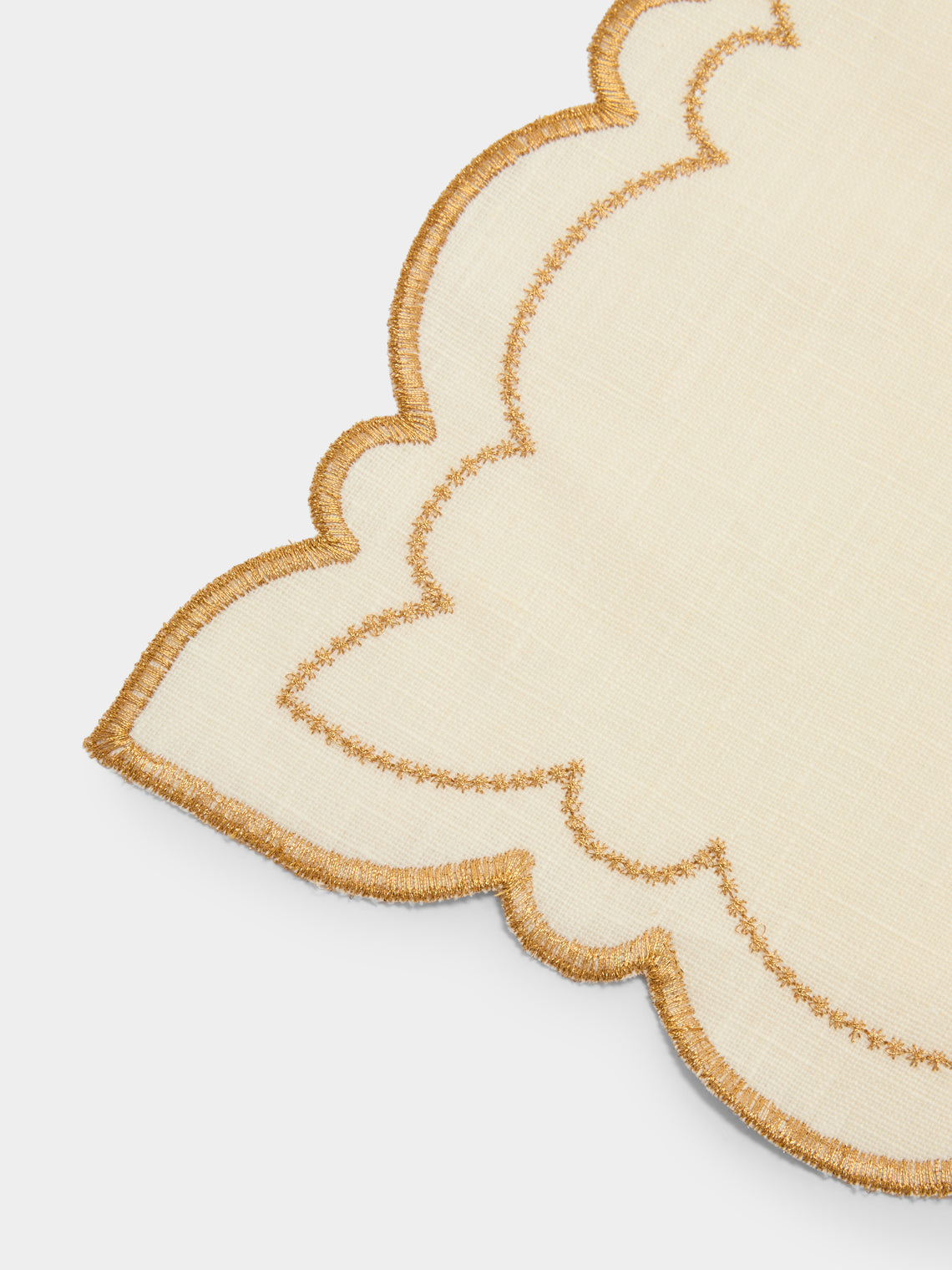 Letizia Embroidered Linen Placemats (Set of 4)