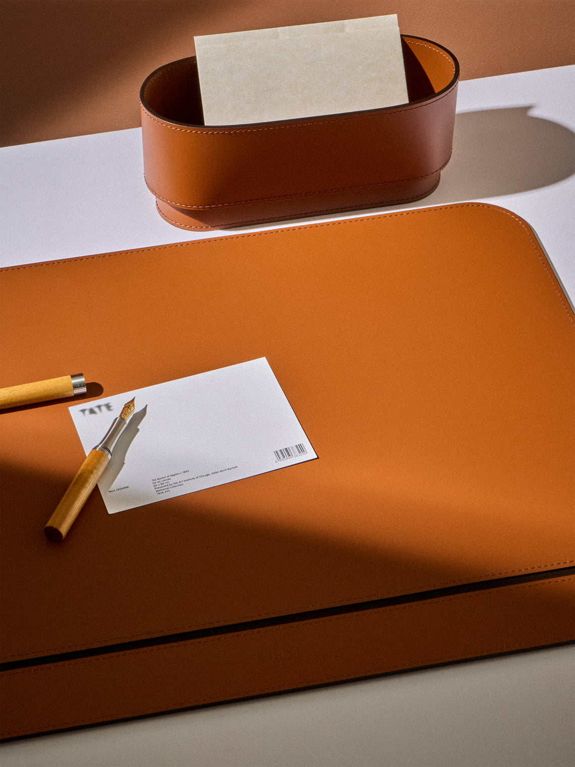RUDI - Zenit Leather Desk Blotter - Tan - ABASK