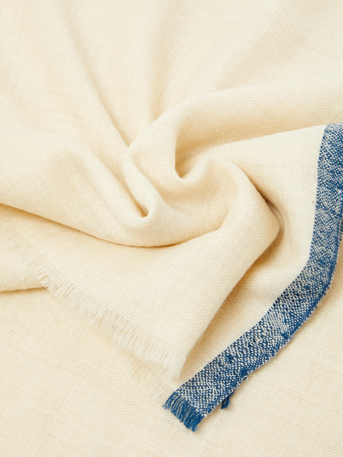 Cashmere Border-Stripe Scarf