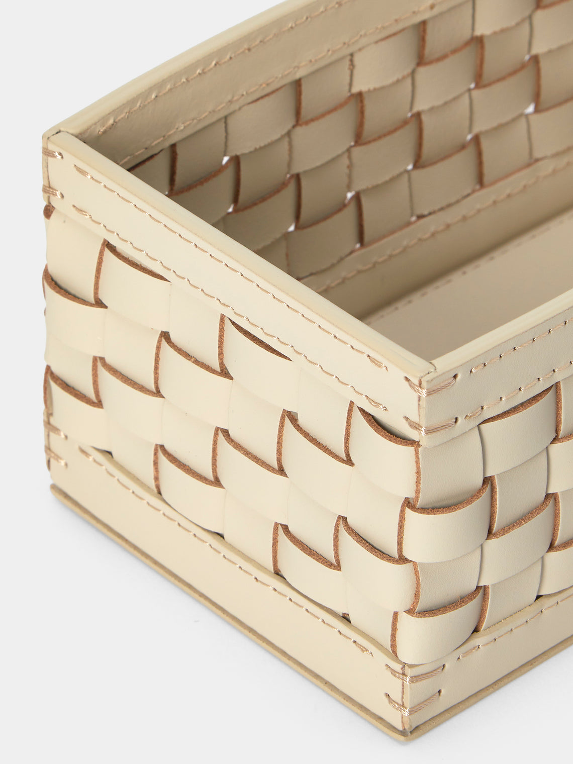 Riviere - Barcelona Water-Resistant Leather High Basket - Ivory - ABASK