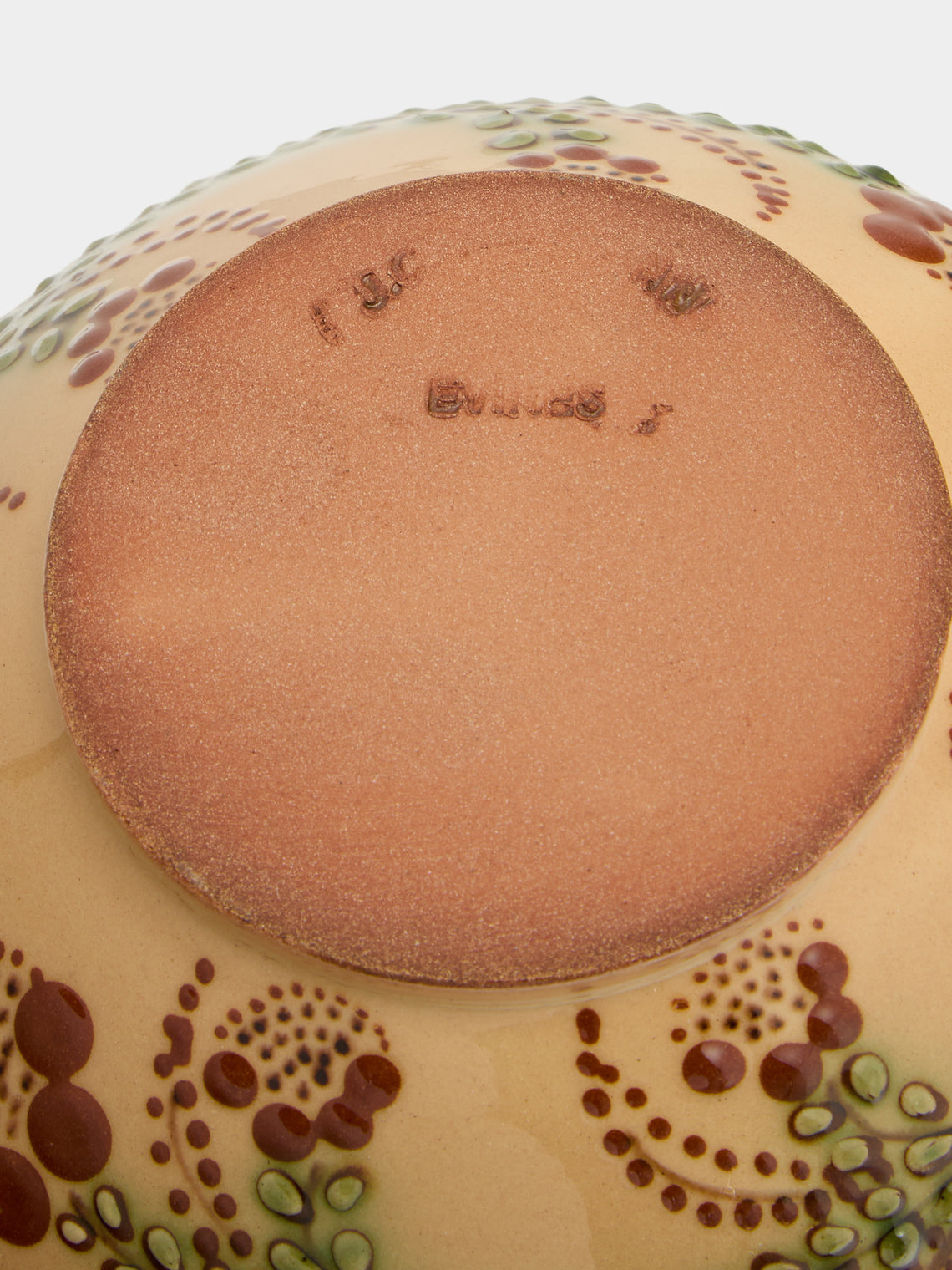 Poterie d’Évires - Flowers Hand-Painted Ceramic Soup Bowls (Set of 4) - Cream - ABASK