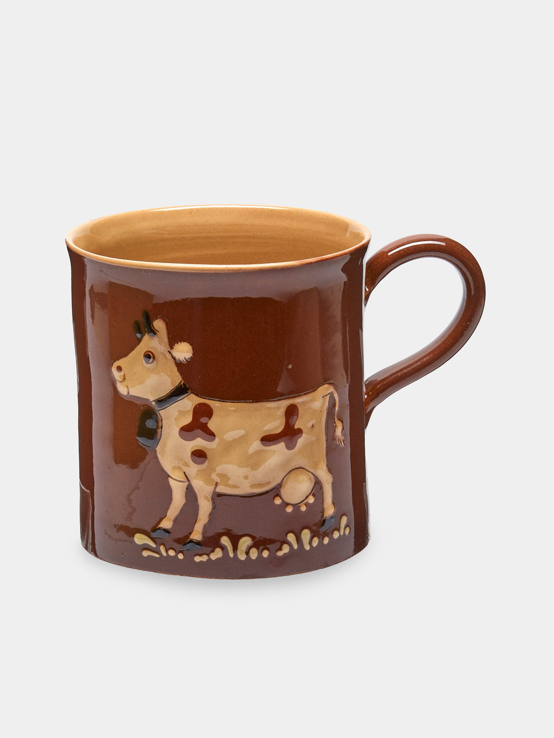 Poterie d’Évires - Animals Hand-Painted Ceramic Mugs (Set of 6) - Light brown - ABASK