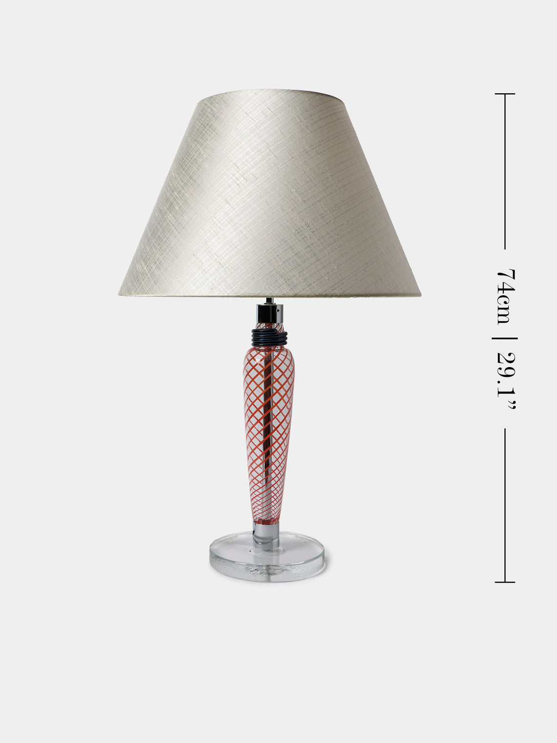 Carlo Moretti - Bricola Hand-Blown Murano Glass Table Lamp - Red - ABASK