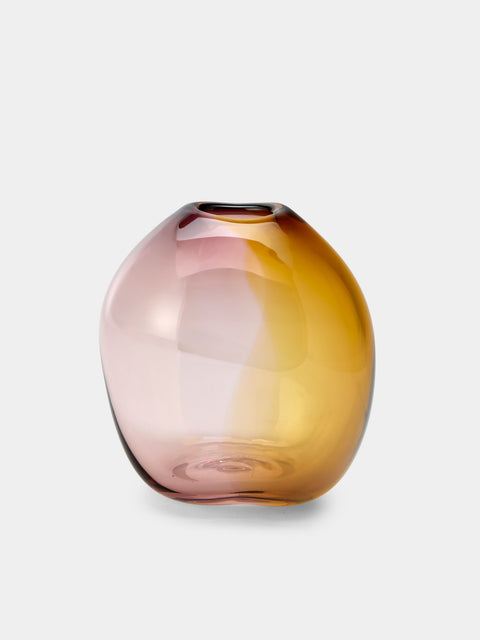 Michele Oberdieck - Heather Pod Hand-Blown Glass Bud Vase (5.5in/14cm) - Pink - ABASK - 