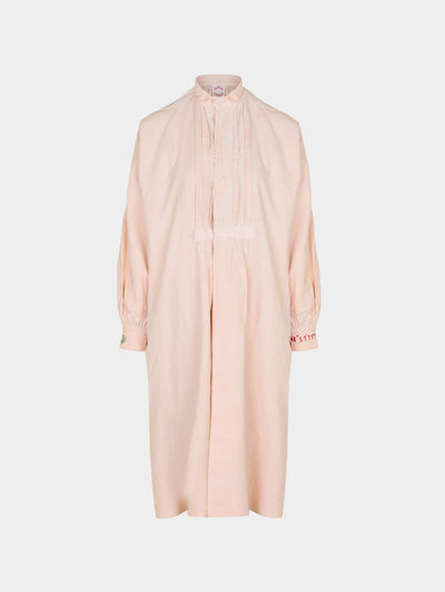 Kilometre Paris - The Olive Tree Embroidered Linen Dress | One Size -  - ABASK - 