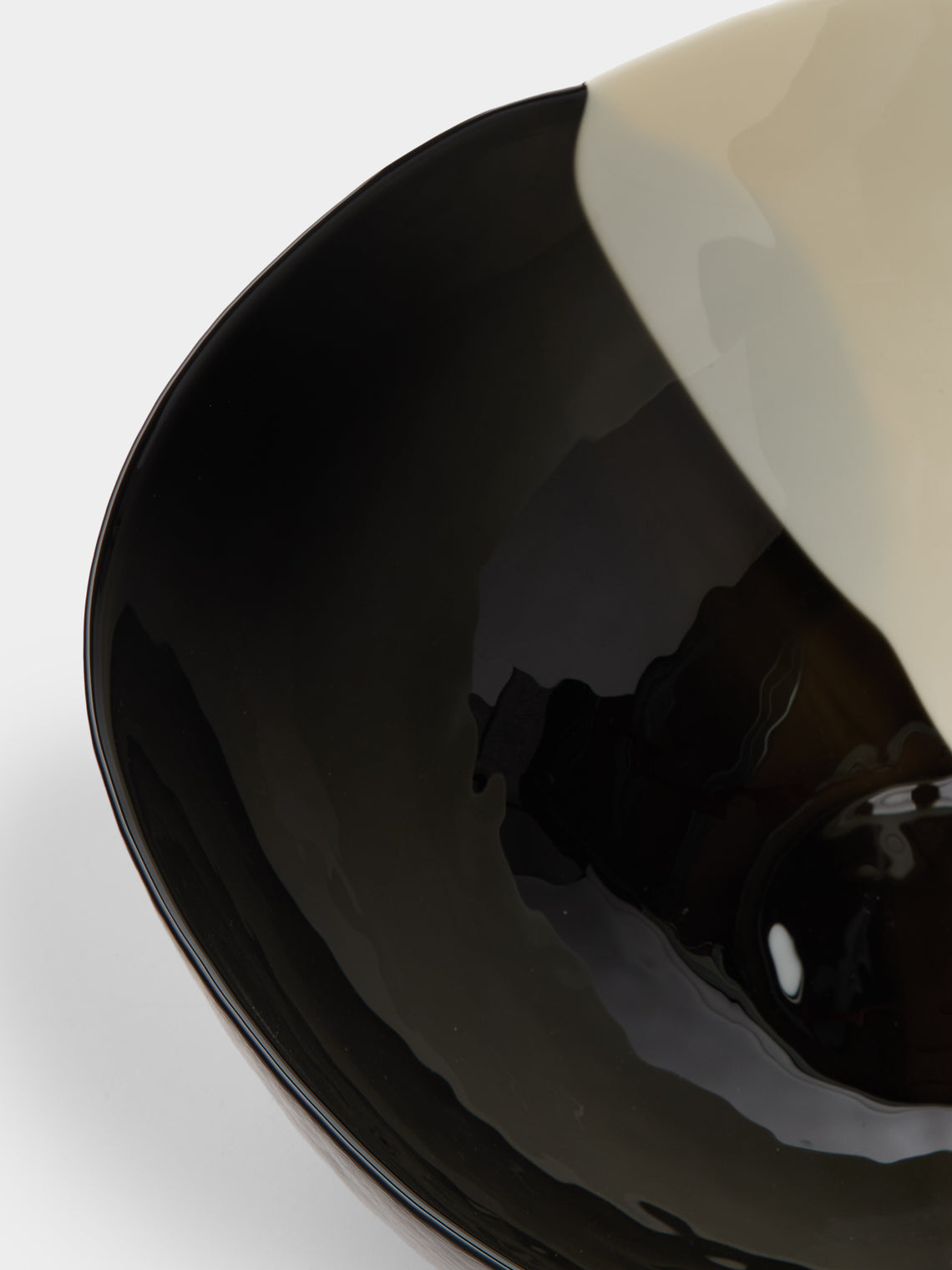 Antique and Vintage - 1980s Glass Bowl - Black - ABASK