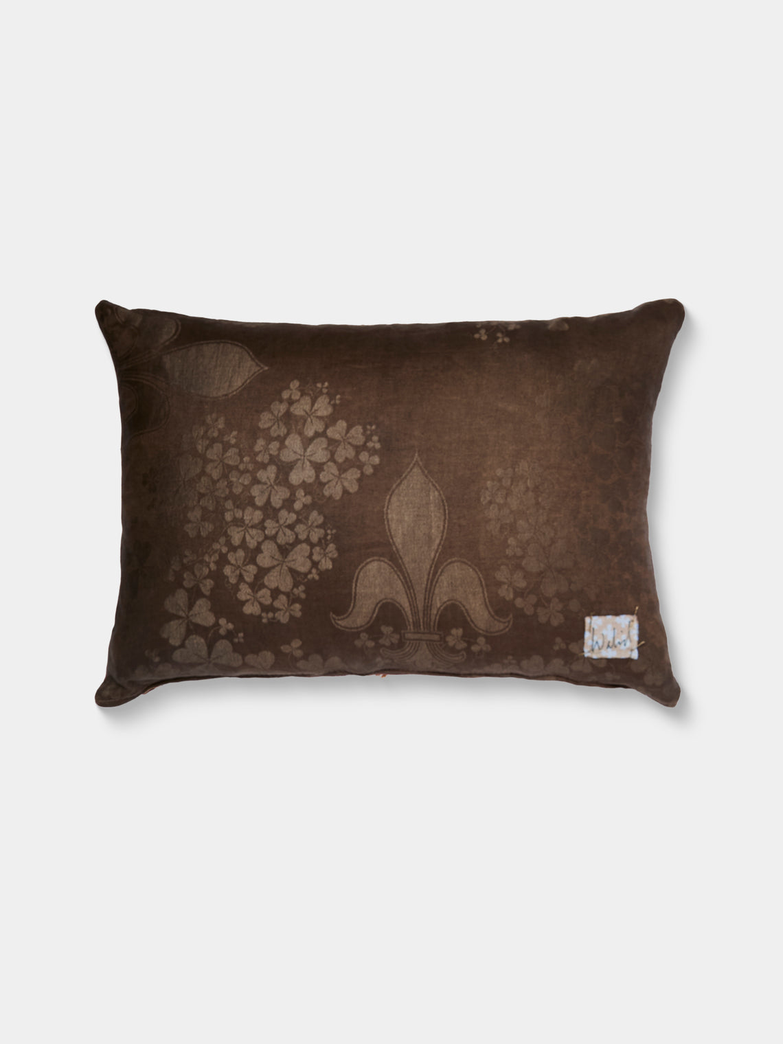 By Walid - 17th-Century French Tapestry Linen Pillow (24.5in/62cm) - Multiple - ABASK