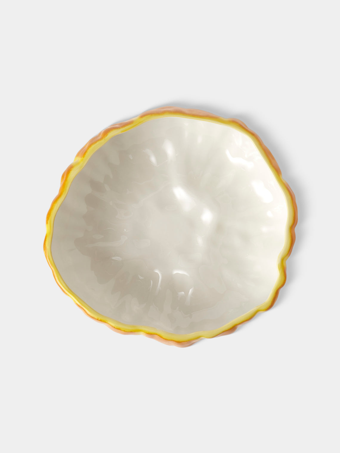 Este Ceramiche - Pumpkin Hand-Painted Ceramic Medium Soup Tureen - Orange - ABASK