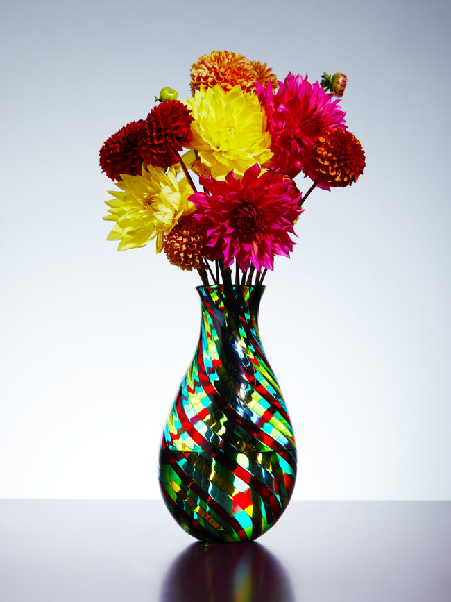 F&M Ballarin - Filigrana Hand-Blown Murano Glass Vase -  - ABASK