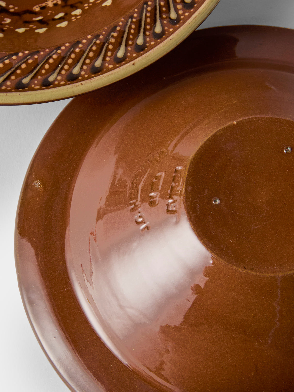 Poterie d’Évires - Animals Hand-Painted Ceramic Breakfast Bowls (Set of 4) - Light Brown - ABASK
