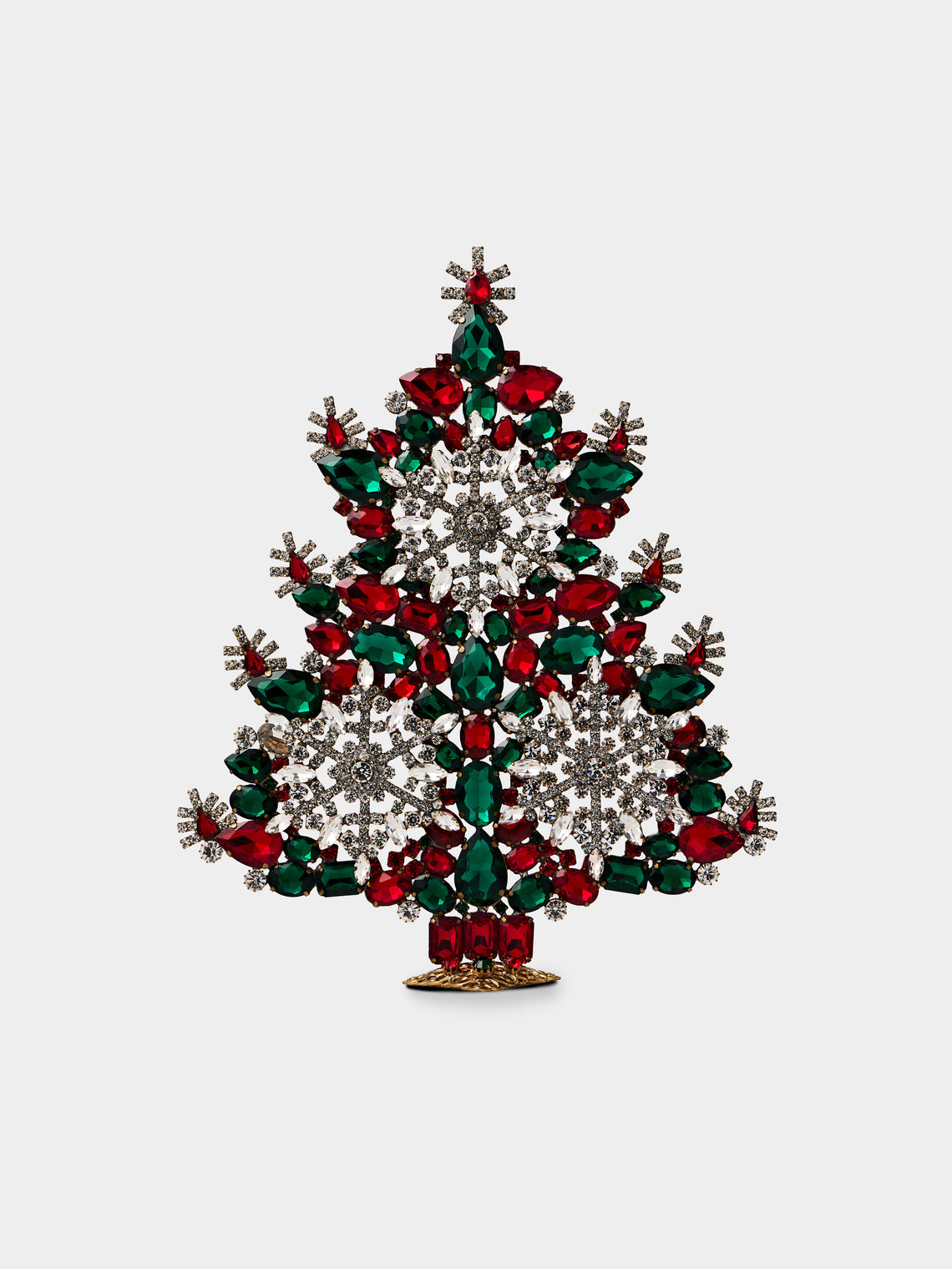 ABASK Decorations - Winter Wonderland Czech Crystal Tree - Red - ABASK - 