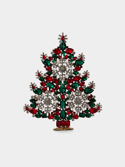 ABASK Decorations - Winter Wonderland Czech Crystal Tree - Red - ABASK - 