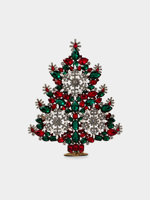 ABASK Decorations - Winter Wonderland Czech Crystal Tree - Red - ABASK - 