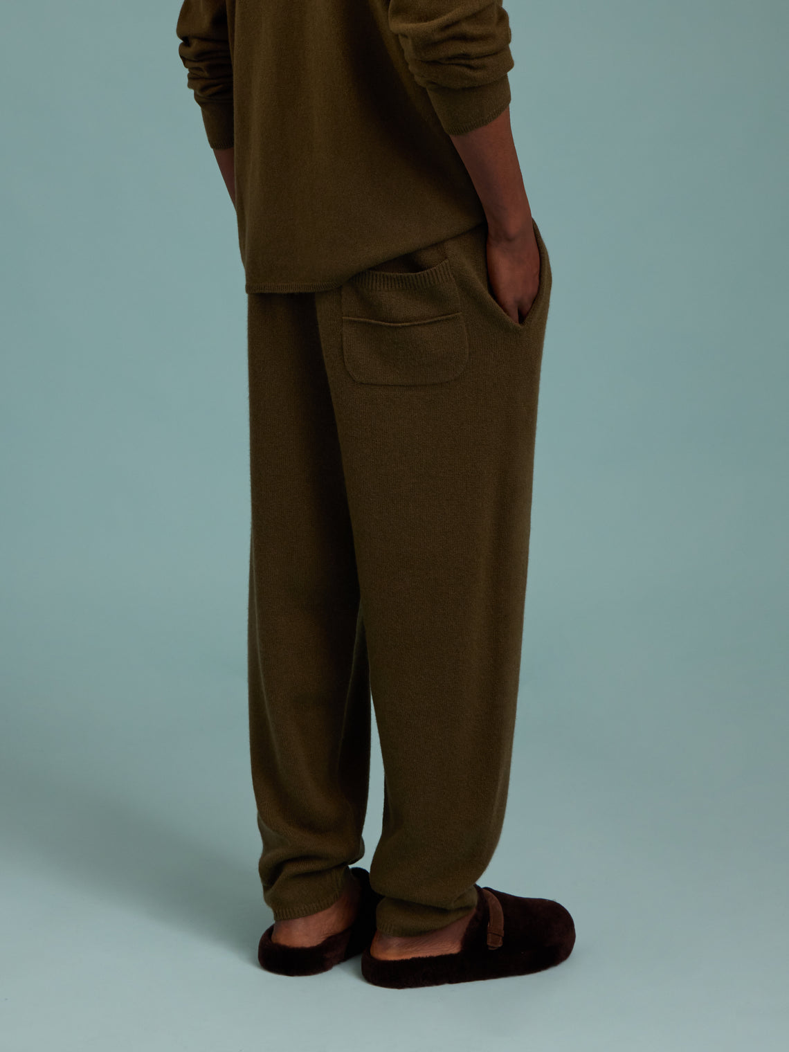 Denis Colomb - Cashmere Sweatpants  | Size: M - Khaki - ABASK
