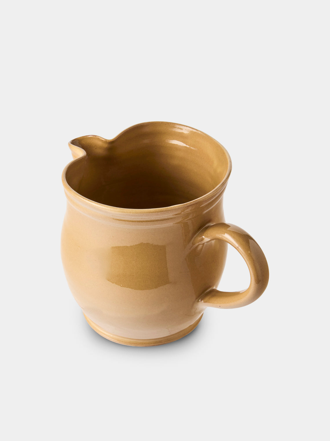 Poterie d’Évires - Cows Hand-Painted Ceramic Medium Jug - Cream - ABASK