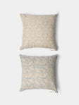 Chamois - Block-Printed Linen Cushions – 19.5in/50cm (Set of 2) - Cream - ABASK - 