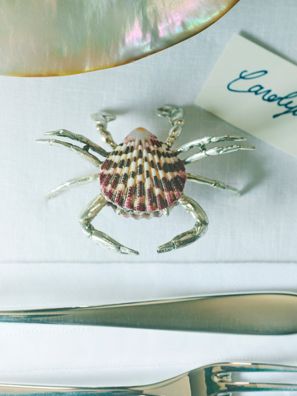 Objet Luxe - Silver-Plated and Shell Place Card Holders (Set of 4) -  - ABASK