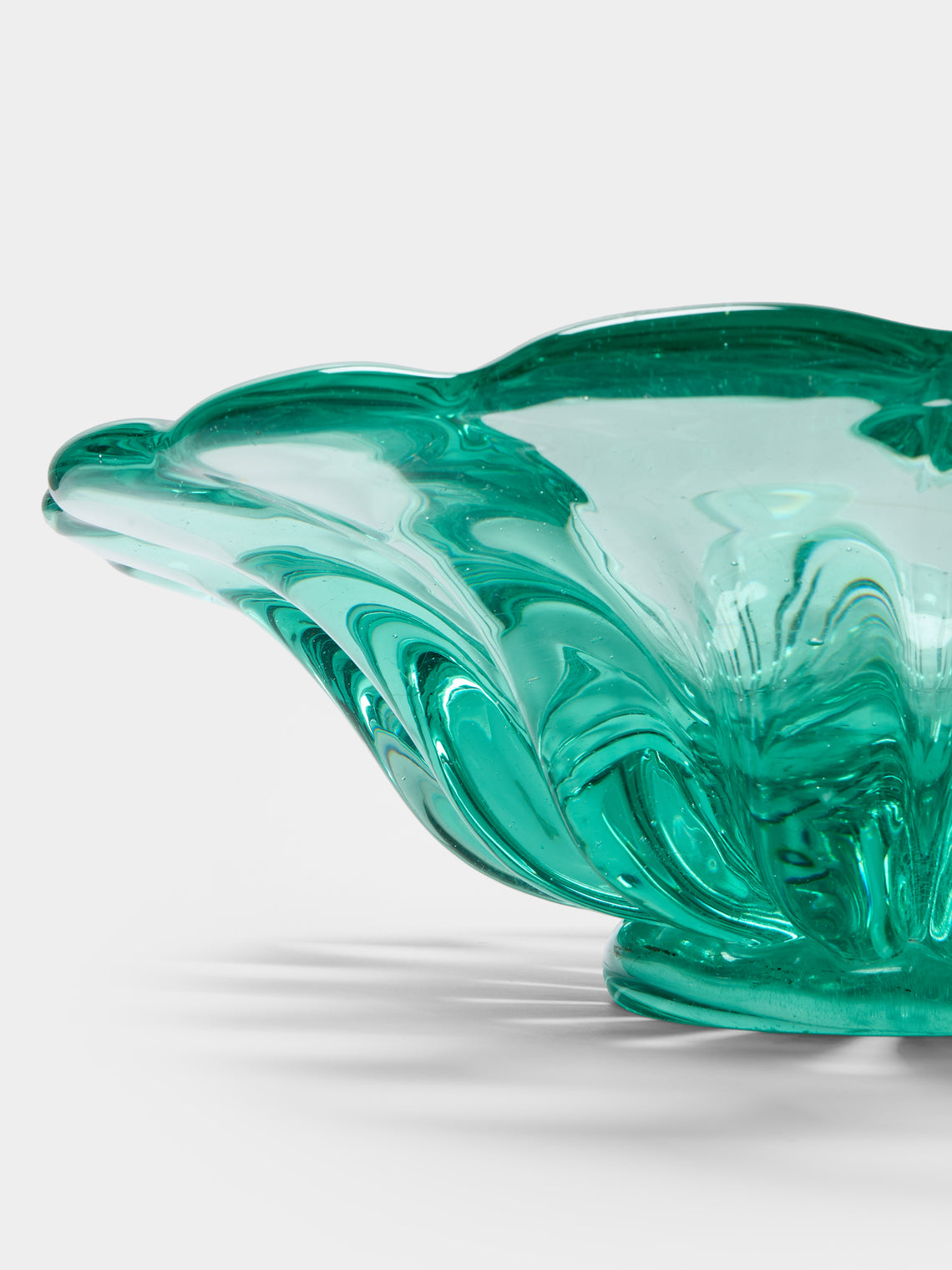 Antique and Vintage - 1942 Flavio Poli for Seguso Vetri d’Arte Murano Glass Centerpiece - Clear - ABASK