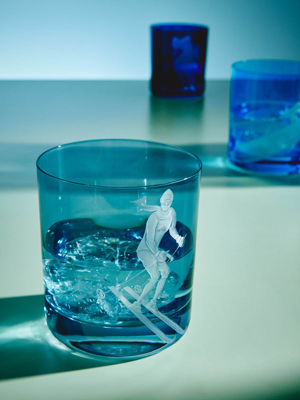 Artel - Sporting Hand-Engraved Crystal Collection - Blue - ABASK